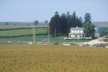 The Field of Dreams Movie Site farmhouse and field