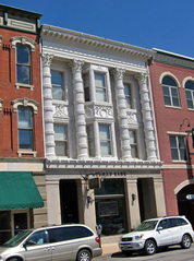 The historic German Bank Building in downtown Dubuque